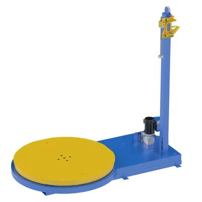 Vestil SWA-60 medium duty powered stretch wrap machine shown from an alternate angle