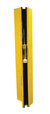 Vestil Steel Stretch Wrap Power Mast Chain Guard Yellow
