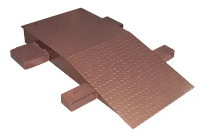 Vestil Steel Wheel Riser 72 In. x 24 In. x 12-1/4 In. 40,000 Lb. Capacity Brown