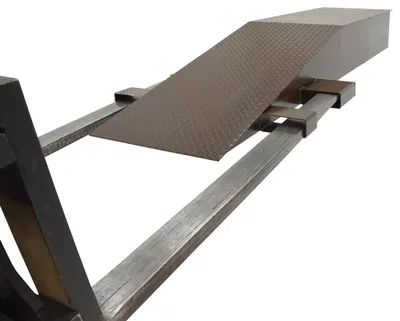 Vestil SWR-24-12-96 steel wheel riser shown from an alternate angle