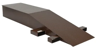 Vestil Steel Wheel Riser 96 In. x 24 In. x 12-1/4 In. 40,000 Lb. Capacity Brown