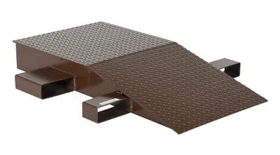 Vestil Steel Wheel Riser 48 In. x 24 In. x 6-1/4 In. 40,000 Lb. Capacity Brown