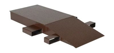 Vestil Steel Wheel Riser 60 In. x 24 In. x 6-1/4 In. 40,000 Lb. Capacity Brown