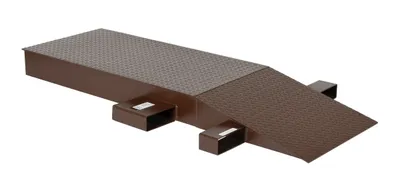 Vestil Steel Wheel Riser 72 In. x 24 In. x 6-1/4 In. 40,000 Lb. Capacity Brown