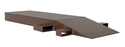 Vestil Steel Wheel Riser 84 In. x 24 In. x 6-1/4 In. 40,000 Lb. Capacity Brown