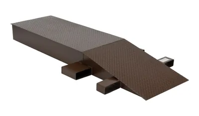 Vestil Steel Wheel Riser 84 In. x 24 In. x 8-1/4 In. 40,000 Lb. Capacity Brown