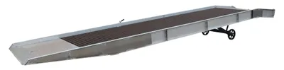 Vestil Aluminum/Steel Yard Ramp Grating 74 In. x 36 Ft. 25,000 Lb. Capacity Silver