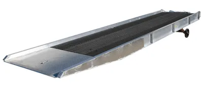 Vestil Aluminum/Steel Yard Ramp Grating 86 In. x 30 Ft. 25,000 Lb. Capacity Silver