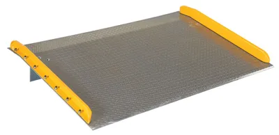 Vestil Aluminum Dock Board Steel Curb 72 In. x 48 In. 10,000 Lb. Capacity Silver