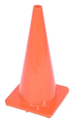 Vestil TC-28-SD traffic cone shown from an alternate angle