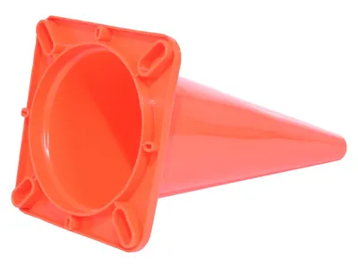 Vestil TC-28-SD traffic cone shown from an alternate angle