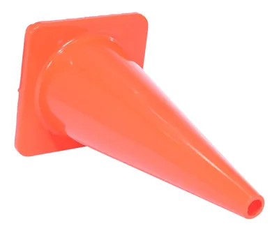 Vestil TC-28-SD traffic cone shown from an alternate angle