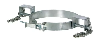 Vestil TDR-30-G tilting drum ring shown from an alternate angle