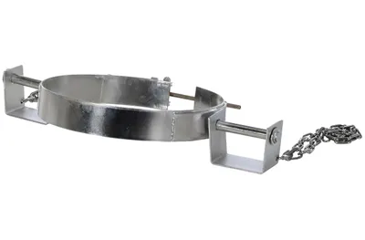 Vestil TDR-30-SS tilting drum ring shown from an alternate angle