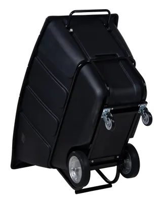 Vestil TDT-100-HD-BLACK tilt truck shown from an alternate angle