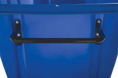 Vestil TDT-100-HD-BLUE tilt truck shown from an alternate angle