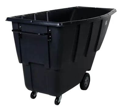 Vestil TDT-100-MD-BLACK tilt truck shown from an alternate angle