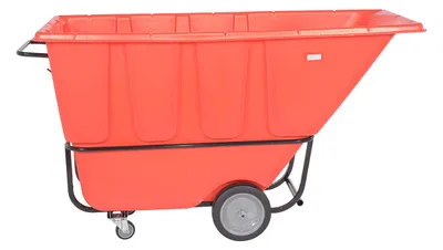 Vestil TDT-100-MD-RED tilt truck shown from an alternate angle
