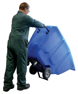 Vestil TDT-50-LD-BLUE tilt truck shown from an alternate angle