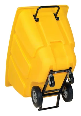 Vestil TDT-50-LD-YELLOW tilt truck shown from an alternate angle