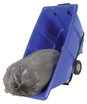Vestil TDT-50-MD-BLUE tilt truck shown from an alternate angle