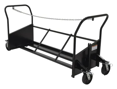 Vestil TH-CART-64 trash can cart shown from an alternate angle
