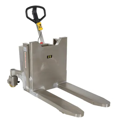 Vestil Stainless Steel Tilt Master DC Powered 12 Volt 2,200 Lb. Capacity Silver