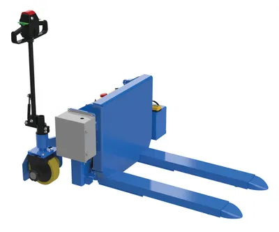 Vestil Steel Tilt Master DC Powered Traction Drive System 4,000 Lb. Capacity Blue