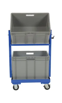 Vestil TSCT-2B multi-tier stock cart shown from an alternate angle