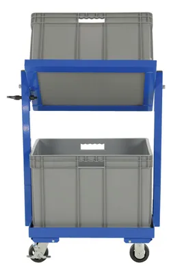 Vestil TSCT-2B multi-tier stock cart shown from an alternate angle