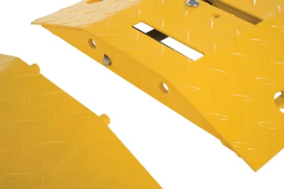 Vestil TSPIKE-39 spiked (anti-backup) speed bump shown from an alternate angle