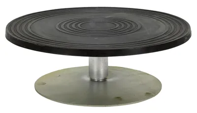 Vestil TT-12-4 heavy-duty manual turntable shown from an alternate angle