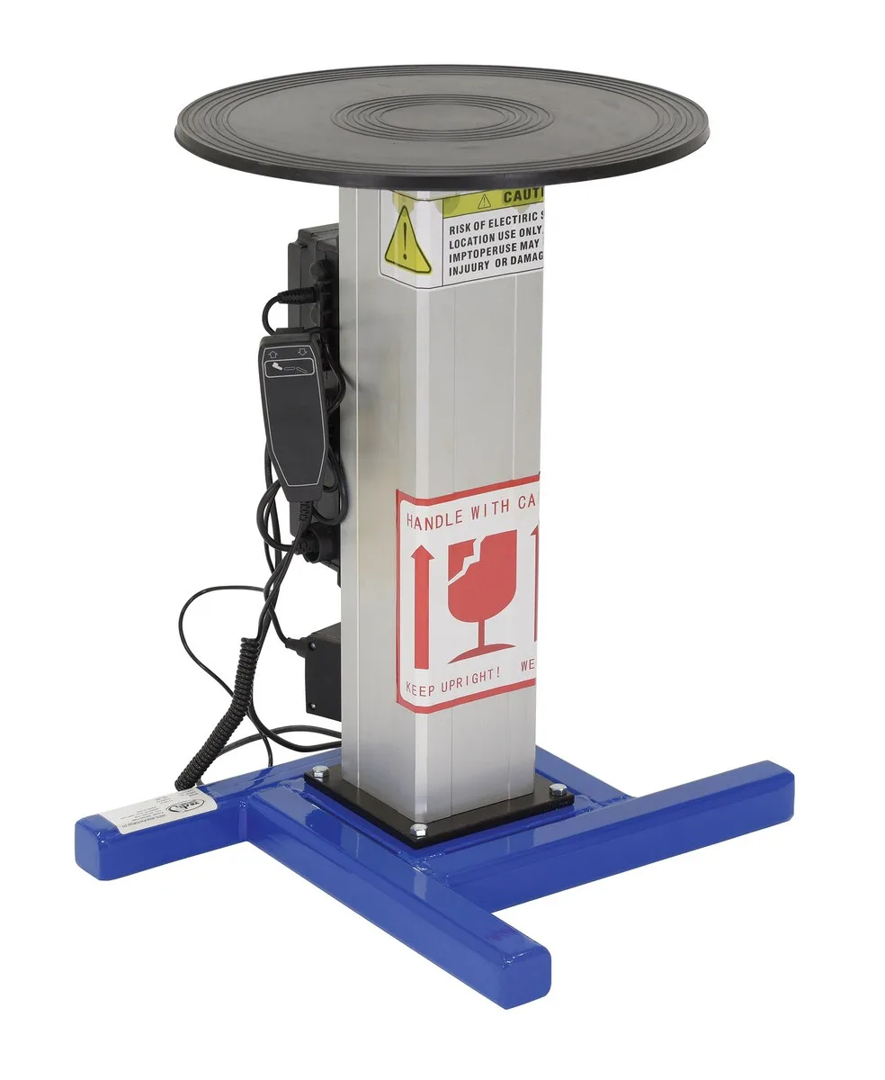 Vestil TT-18-LA turntables with powered height adjustment