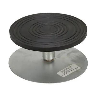 Vestil Steel Turntable 8 In. Diameter 3-7/16 In. Height 500 Lb. Capacity