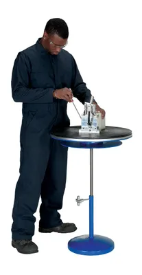 Vestil TT-N-24-DPED heavy-duty manual turntable shown from an alternate angle
