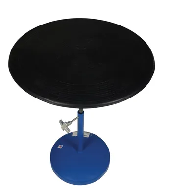 Vestil TT-N-24-PED heavy-duty manual turntable shown from an alternate angle