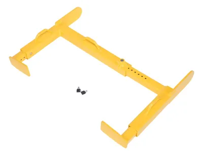 Vestil Steel Trailer Wheel Lock 24 In. x 35 In. For Use On Dual Tires Yellow