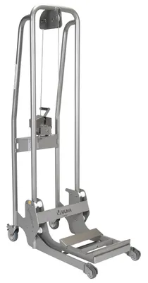 Vestil Stainless Steel Manual Load Stacker 200 Lb. Capacity Silver
