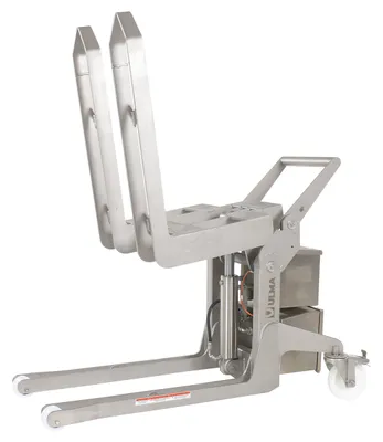Vestil ULM-TM-15-2331 ulma stainless steel tilt master shown from an alternate angle