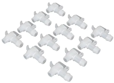 Vestil VDFT-12PKG manual drum faucet shown from an alternate angle