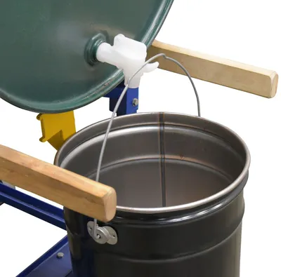Vestil VDFT manual drum faucet shown from an alternate angle