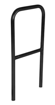 Vestil Steel Safety Railing 2 Ft. Length Black