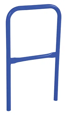 Vestil Steel Safety Railing 2 Ft. Length Blue