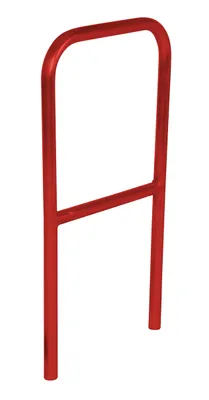Vestil Steel Safety Railing 2 Ft. Length Red