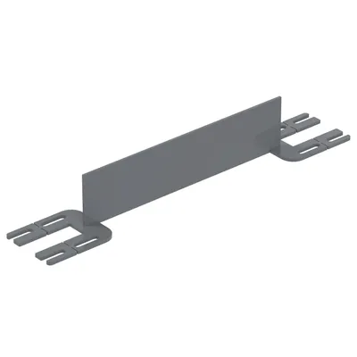 Vestil Steel Toe Board For Pipe Safety Railing 2 Ft. Length Gray Semi Gloss