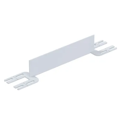 Vestil Steel Toe Board For Pipe Safety Railing 2 Ft. Length White