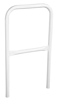 Vestil Steel Safety Railing 2 Ft. Length White