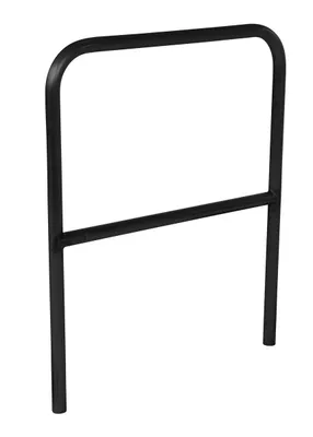 Vestil Steel Safety Railing 3 Ft. Length Black