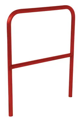 Vestil Steel Safety Railing 3 Ft. Length Red