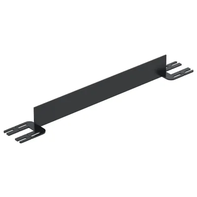 Vestil Steel Toe Board For Pipe Safety Railing 3 Ft. Length Black